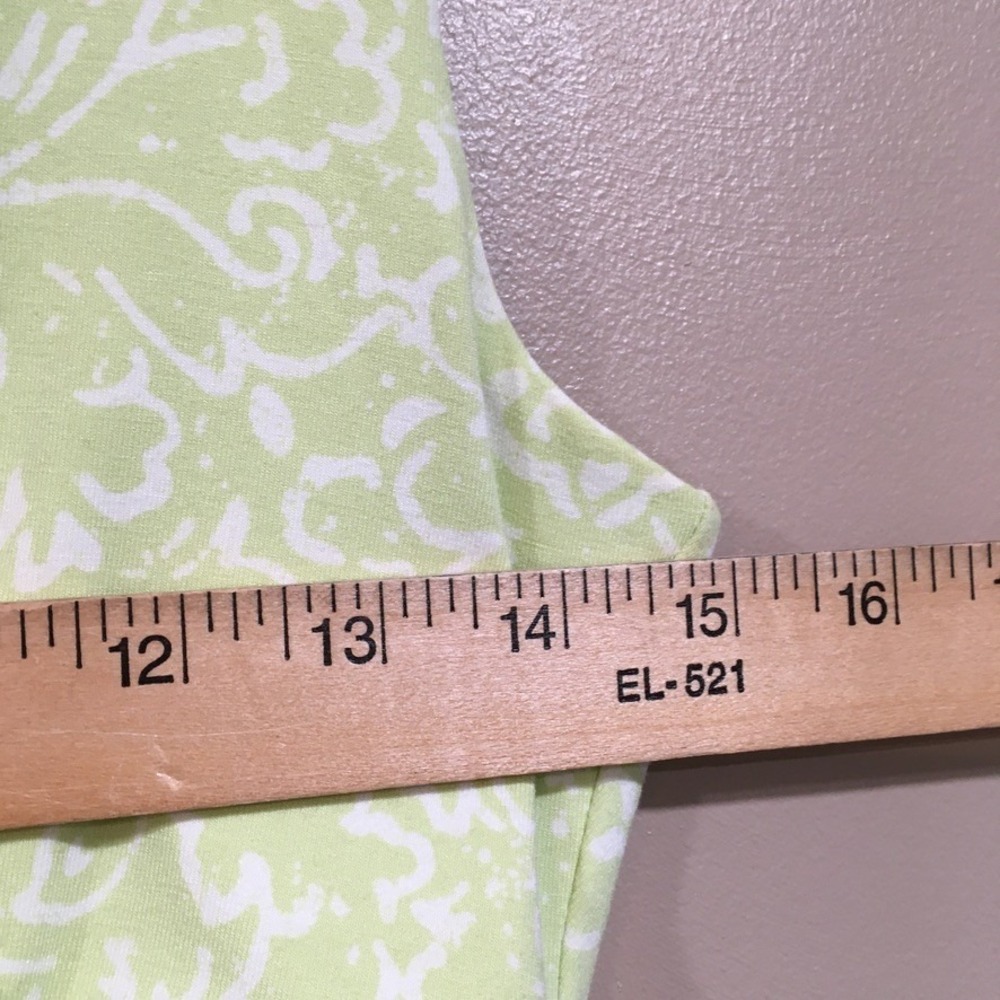Eddie Bauer Faux Wrap Floral Sleeveless Midi Dress Womens XS Green Casual Knit - Picture 4 of 12